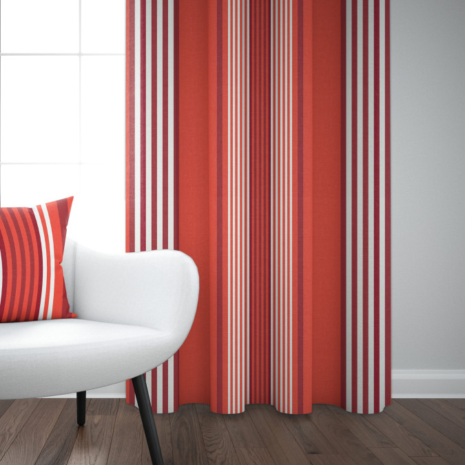 Ainhoa Paprika curtain - Maison Jean-Vier