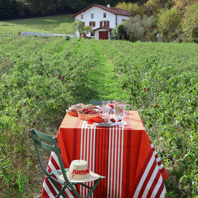 Nappe Ainhoa Paprika - Maison Jean-Vier