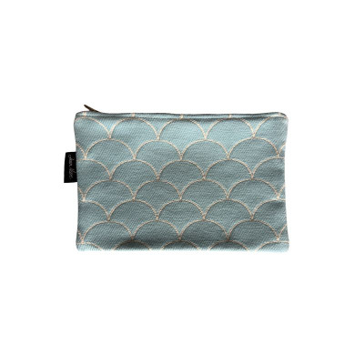 Pochette Plate Ecaille Turquoise