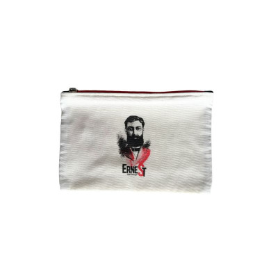 Pochette Plate Logo Ernest Personnalisée Stade Toulousain Ecru