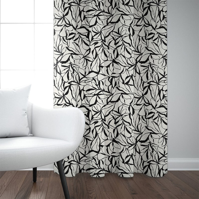 Anthracite Garden Curtain - Maison Jean-Vier