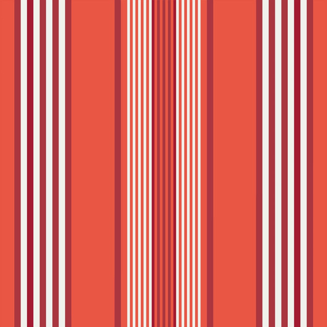 Tissu au mètre rouge à rayures basques