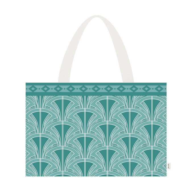 Sac Shopping Pinea Emeraude - Maison Jean-Vier