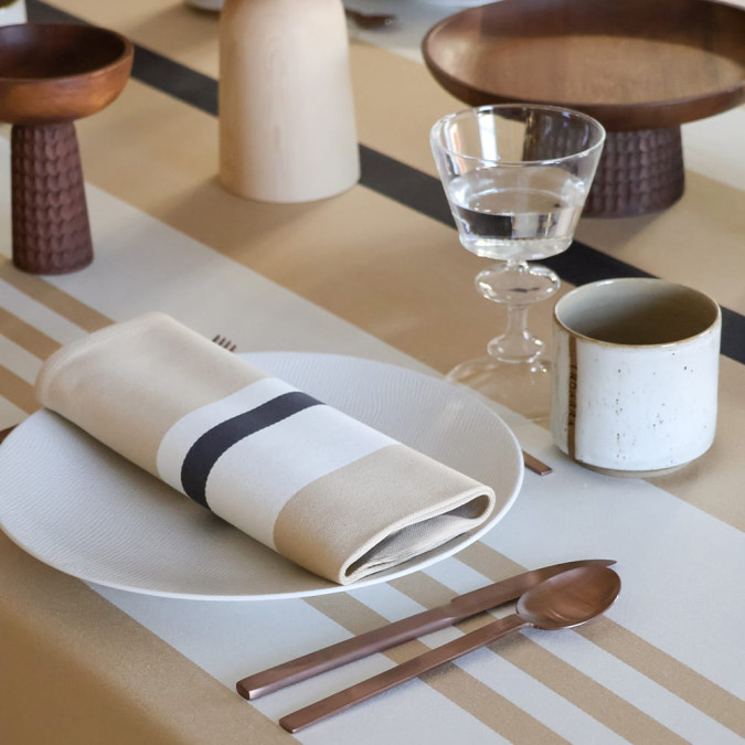 Serviette De Table Pampelune Dune - Maison Jean-Vier