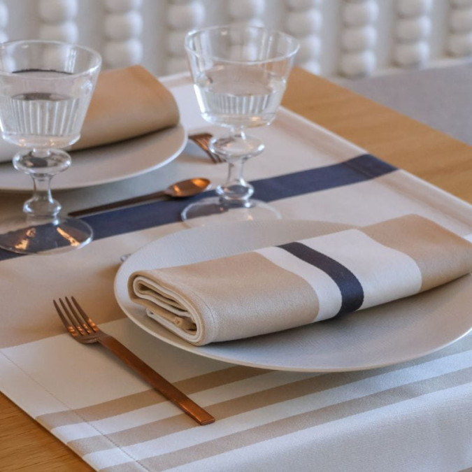 Serviette De Table Pampelune Dune - Maison Jean-Vier