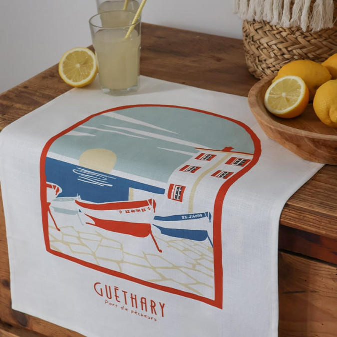 Hand towel Kotoia Guethary Red - Maison Jean-Vier