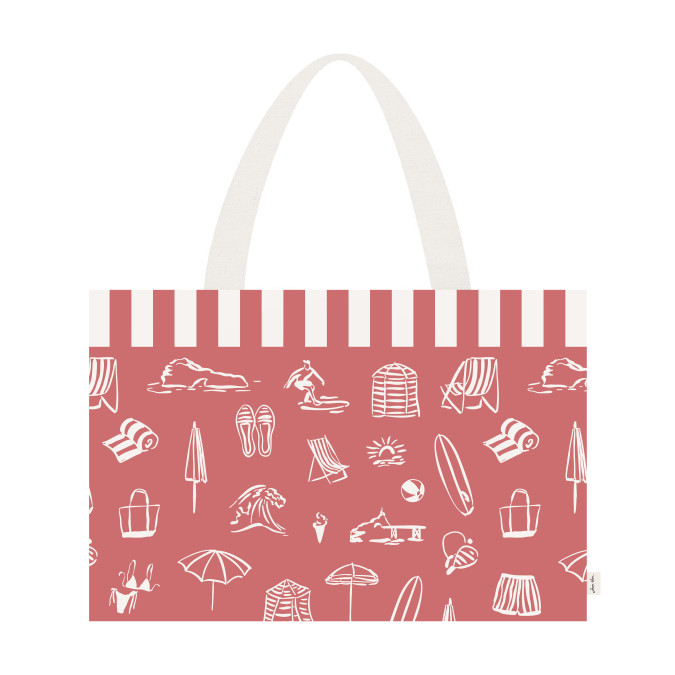 Shopping Bag Vacances Club Rouge - Maison Jean-Vier