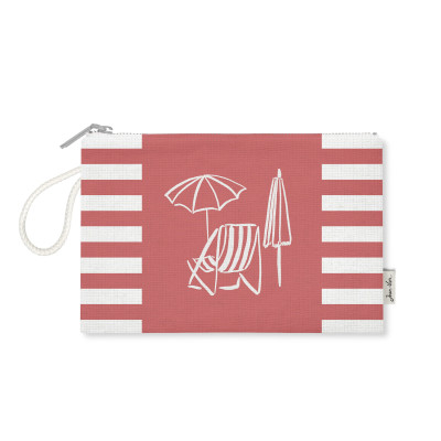 Flat pouch Vacances Club Red - Maison Jean-Vier