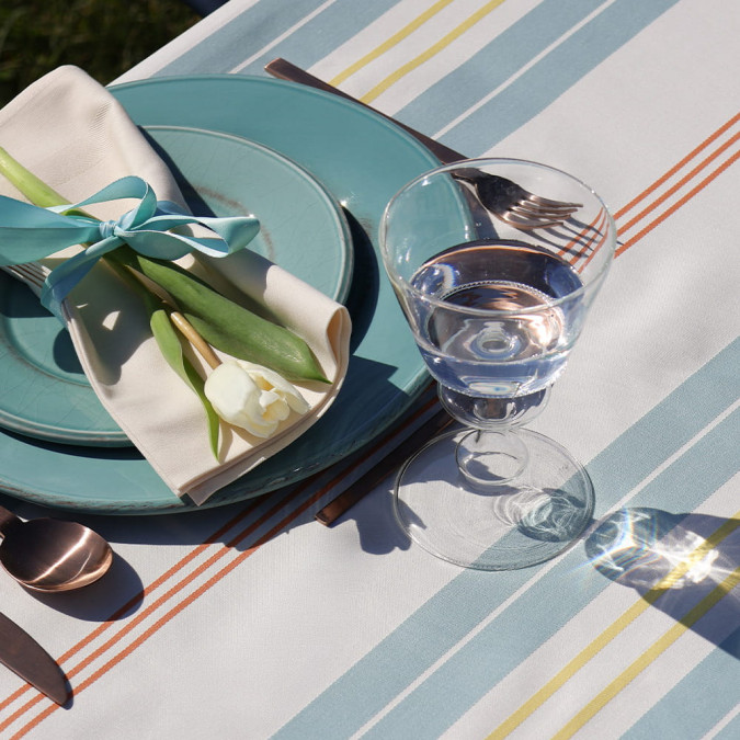 Serviette de table basque Unie Enea Ecru | Jean-Vier
