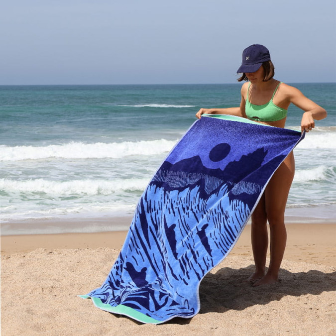 Drap De Plage Endless Summer Navy - Maison Jean-Vier