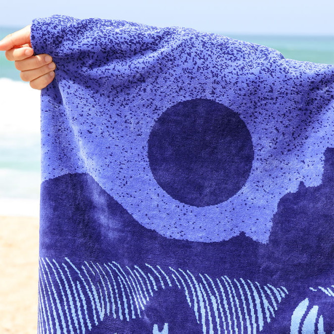 Drap De Plage Endless Summer Navy - Maison Jean-Vier