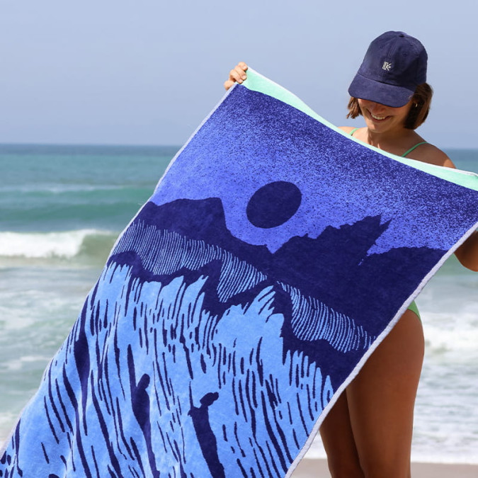 Drap De Plage Endless Summer Navy - Maison Jean-Vier