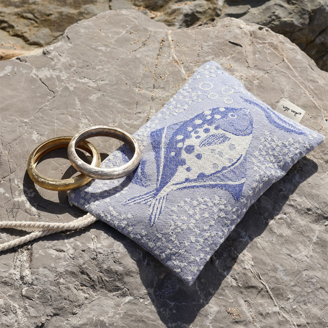 Flat Pouch Aquarium Outremer - Maison Jean-Vier