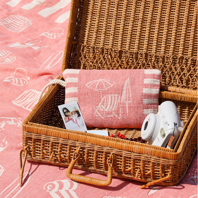 Flat pouch Vacances Club Red - Maison Jean-Vier