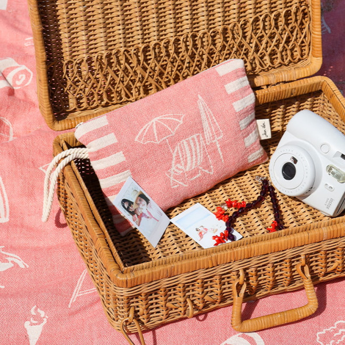 Flat pouch Vacances Club Red - Maison Jean-Vier