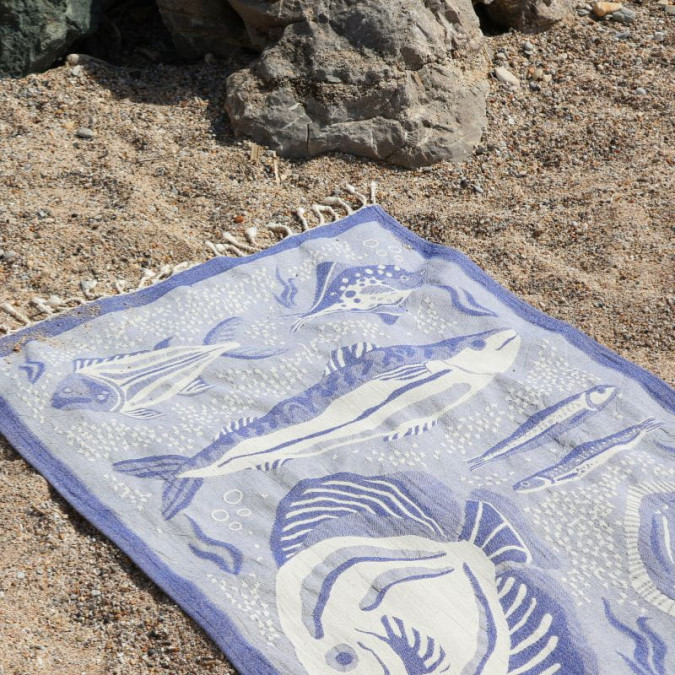 Fouta Aquarium Outremer - Maison Jean-Vier