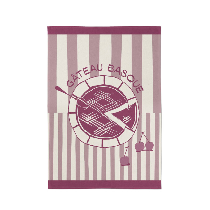 Torchon Kontatu Gateau Basque Prune