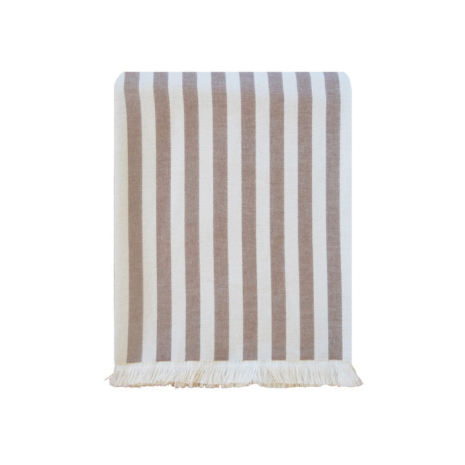 Plaid Lina Beige - Maison Jean-Vier