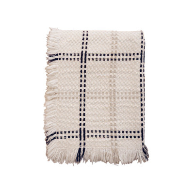 Plaid Alaia Marine - Maison Jean-Vier