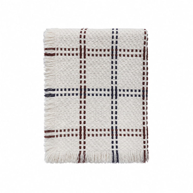 Plaid Alaia Marine - Maison Jean-Vier