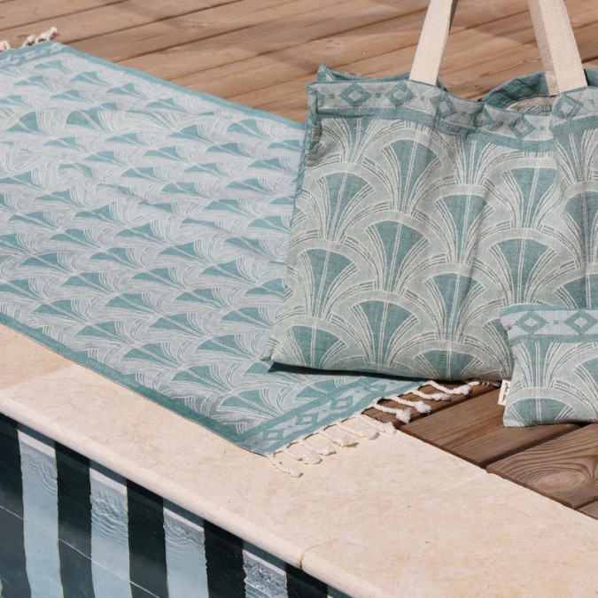 Sac Shopping Pinea Emeraude - Maison Jean-Vier