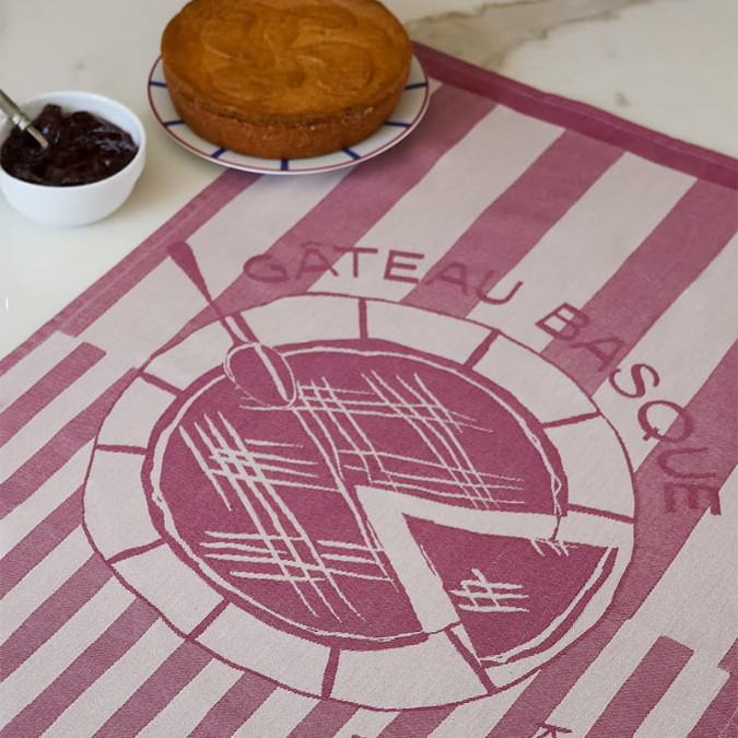 Torchon Kontatu Gateau Basque Prune