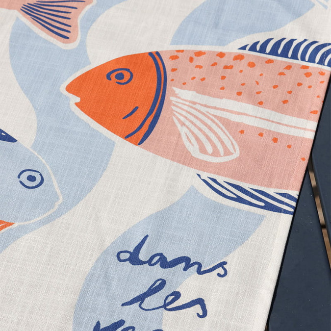 Kotoia Criée Blue Hand Towel - Maison Jean-Vier
