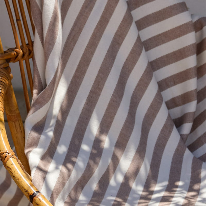 Plaid Lina Beige - Maison Jean-Vier