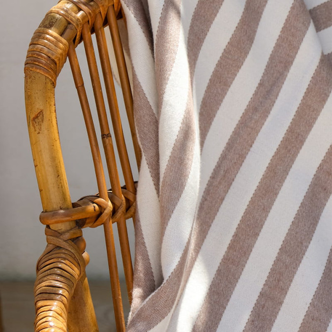 Plaid Lina Beige - Maison Jean-Vier