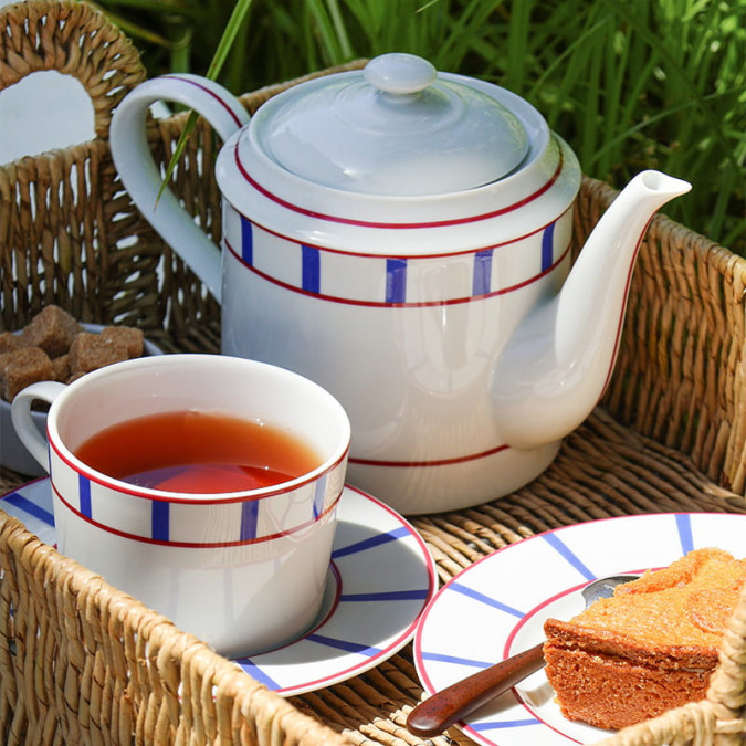 Teapot Amatxi Blue / Red - Maison Jean-Vier