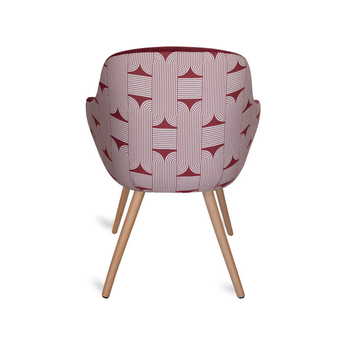 Fauteuil Azal Katea Rouge Grenat