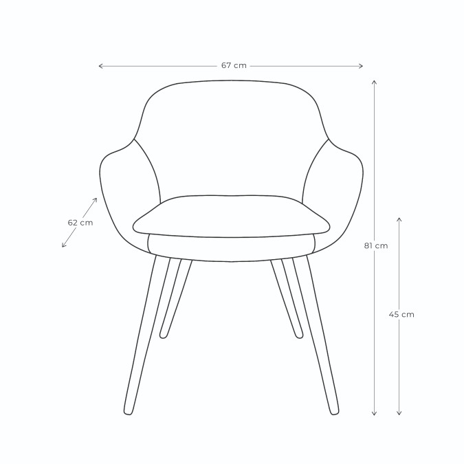 Fauteuil Azal Katea Dune