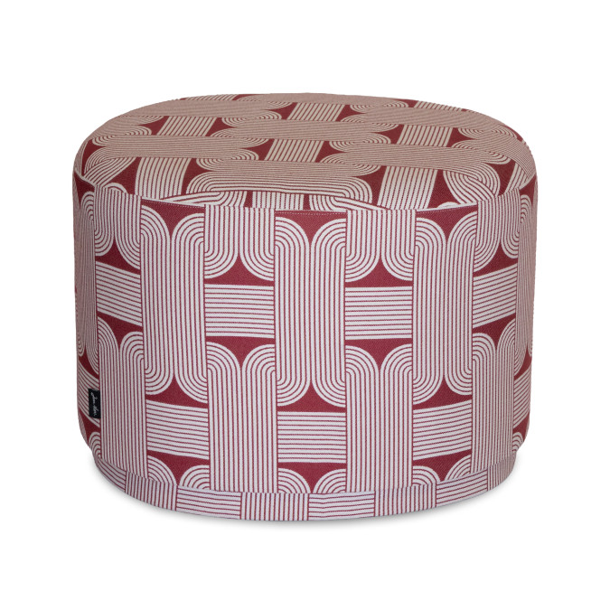 Pouf Laia Katea Rouge Grenat