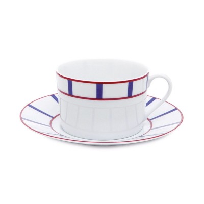 Tasse à Déjeuner Amatxi Rouge-Bleu