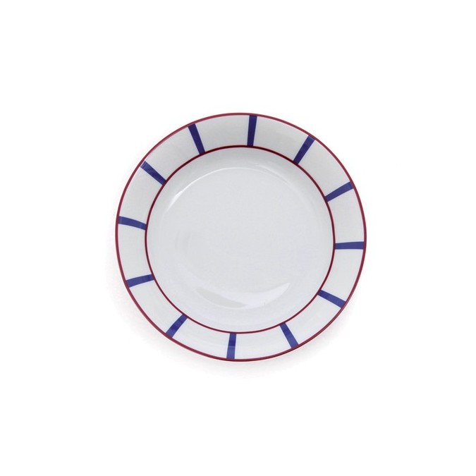 Assiette creuse Amatxi Rouge - bleu