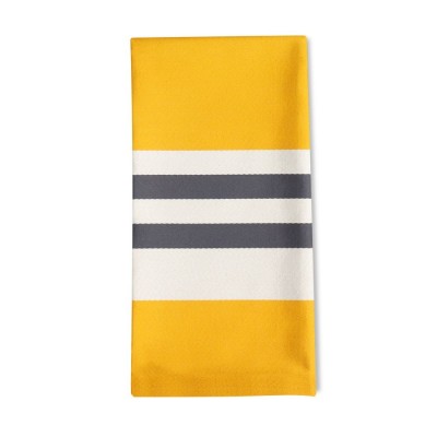 Striped napkin Ainoha Gold