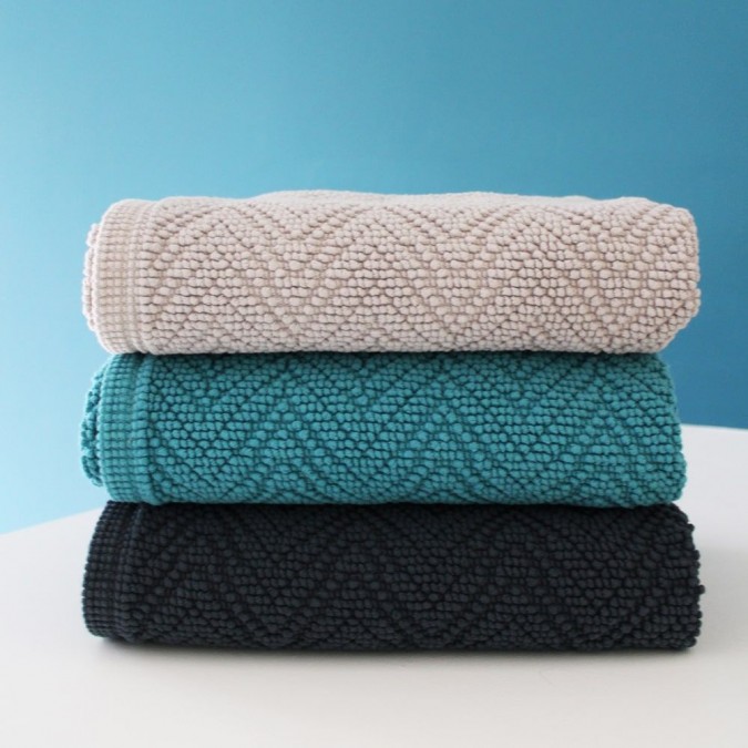 Tapis de bain en coton Beaumanoir Gris - Maison Jean-Vier