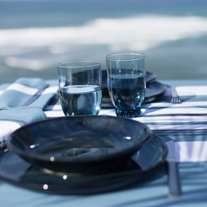 Serviette de table Donibane Océan bleu - Maison Jean-Vier