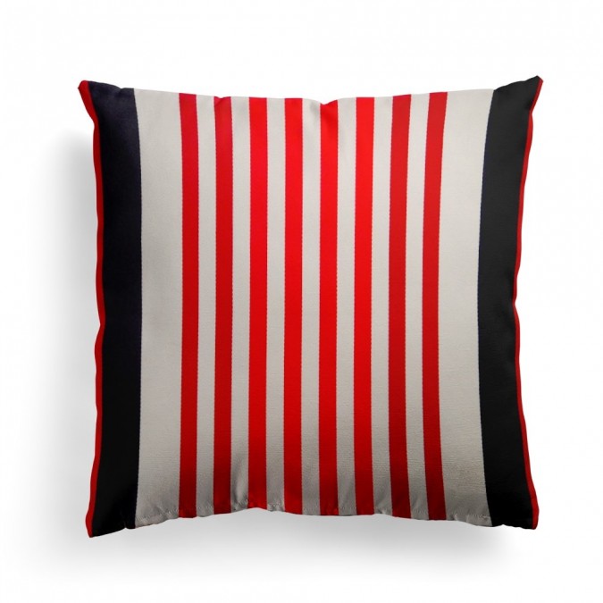 Cushion cover Ainhoa red cotton 40x40