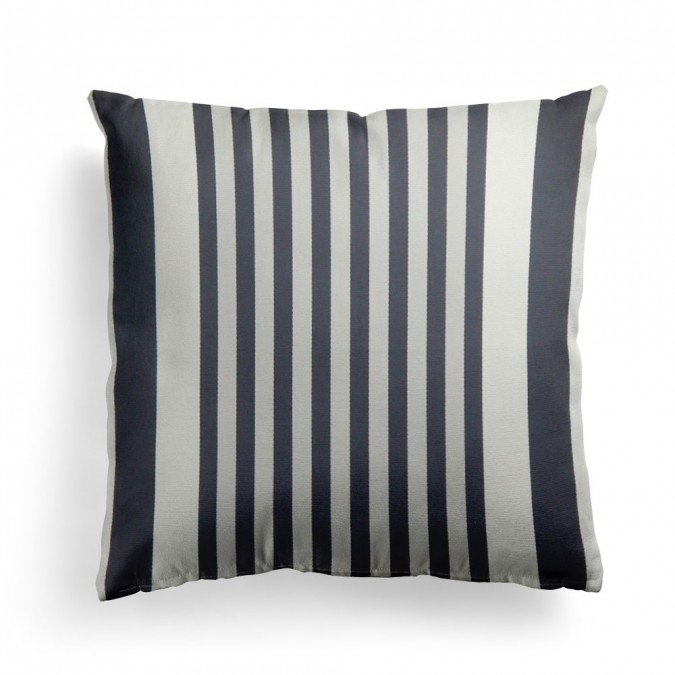 Housse de coussin Ainhoa noir coton 40x40