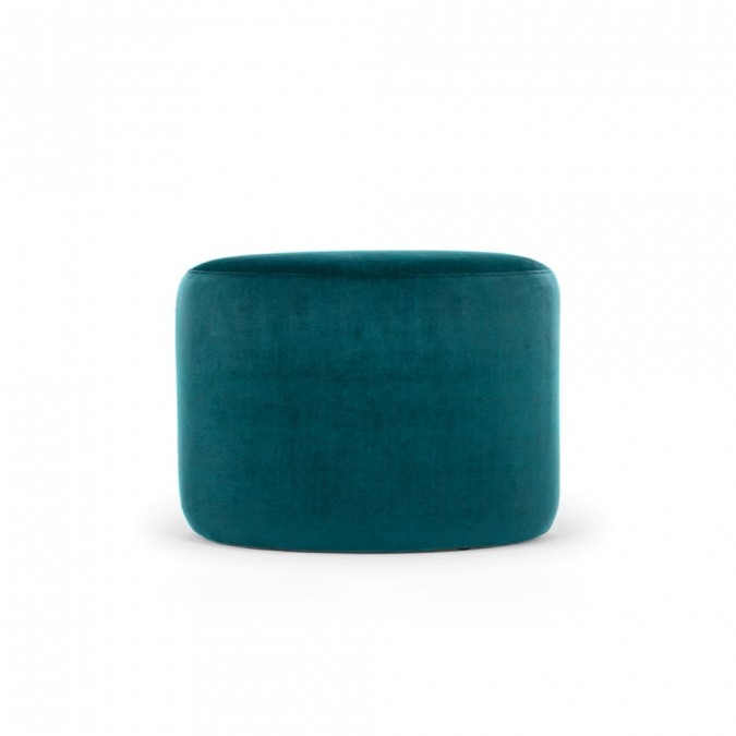 Pouf Mundu Mendi Bleu Paon - Maison Jean-Vier