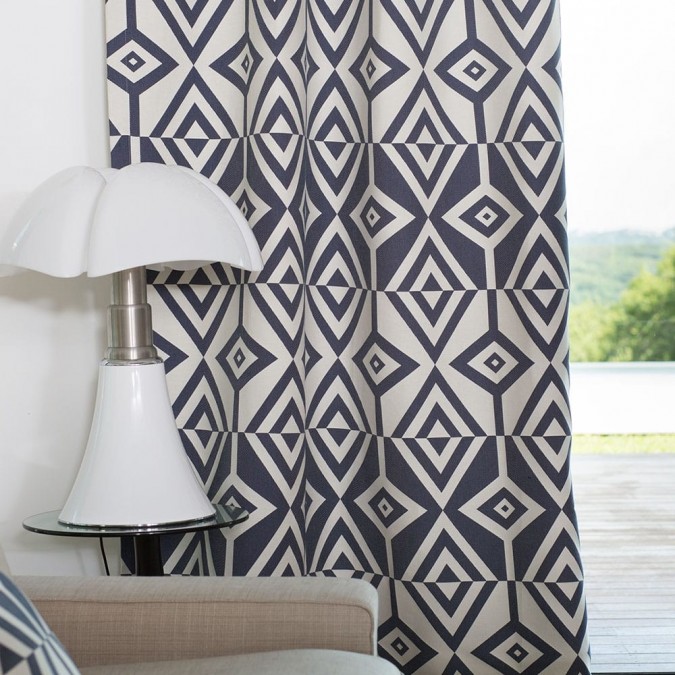 Curtain Artez Encre Modern and colourful