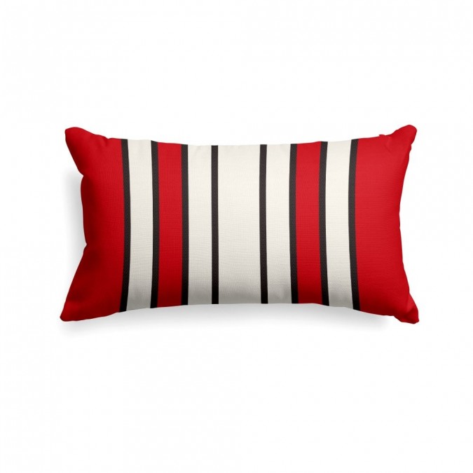 Cushion cover Espelette Amarante 25x45