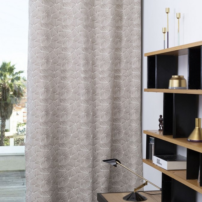 Palma curtain in Jacquard grege weave