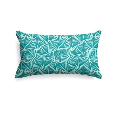 Funda de cojín Palma Emerald 25x45