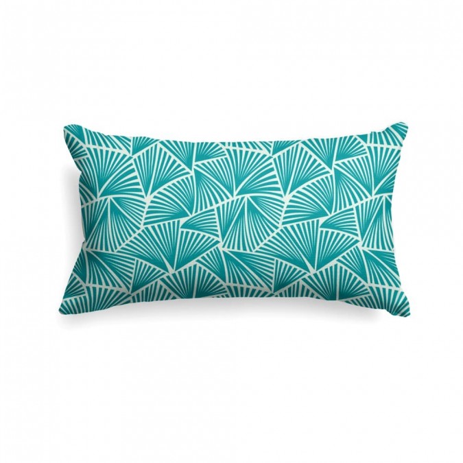 Housse de coussin Palma Emeraude 25x45