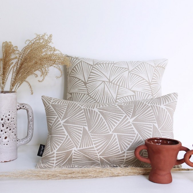 Coussin motifs moderne et nature - La Boutique