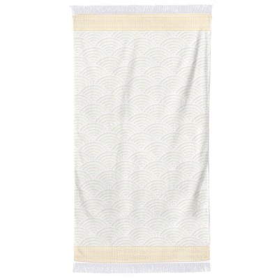 Beach towel Artea Golden Yellow Cotton