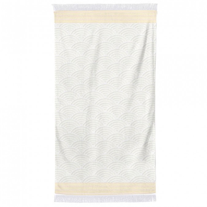 Drap de plage Artea Jaune d'or en coton