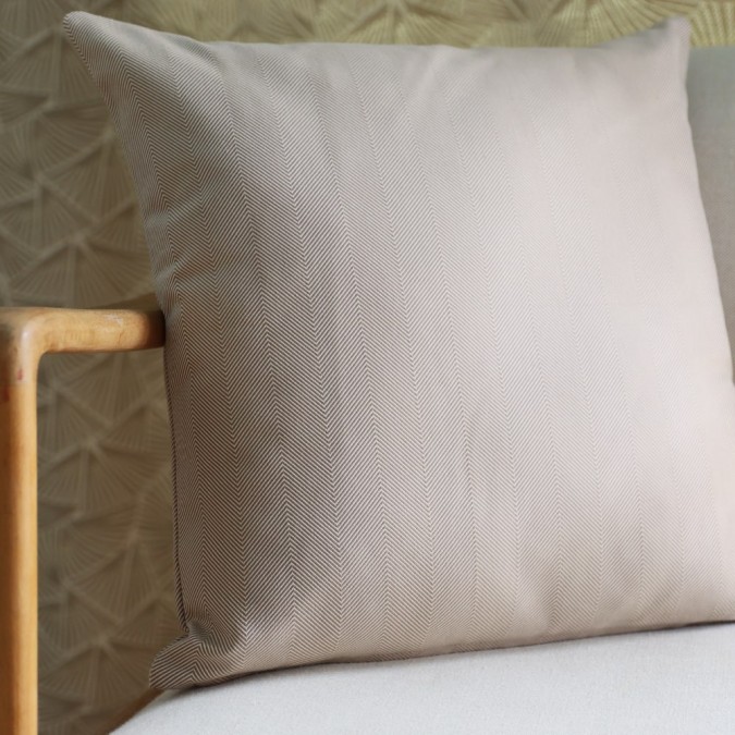 Housse de coussin Lanbroa Beige - Maison Jean-Vier